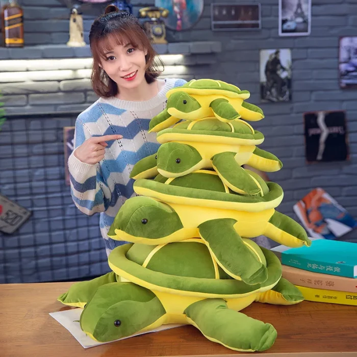Wholesale Plush Toy Simulation Sea Turtle Doll Embroidered Animal Gift Pillow for Girls for Stress Relief Valentine's Day Hot - Image 4
