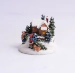 Christmas Tree Desktop Ornament Decoration Gift Resin Mini Christmas Ornament for Craft Desktop Christmas - Image 2
