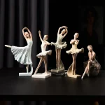Hot Selling Luxury Ballet Girls  Ornaments Abstract Resin Plastic Homemade Christmas Ornaments for Home Decorations - Image 3