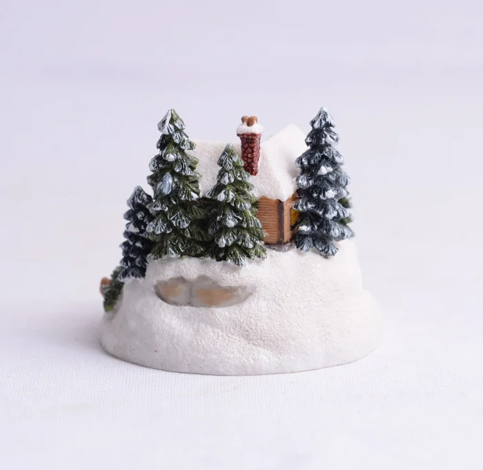 Christmas Tree Desktop Ornament Decoration Gift Resin Mini Christmas Ornament for Craft Desktop Christmas - Image 3